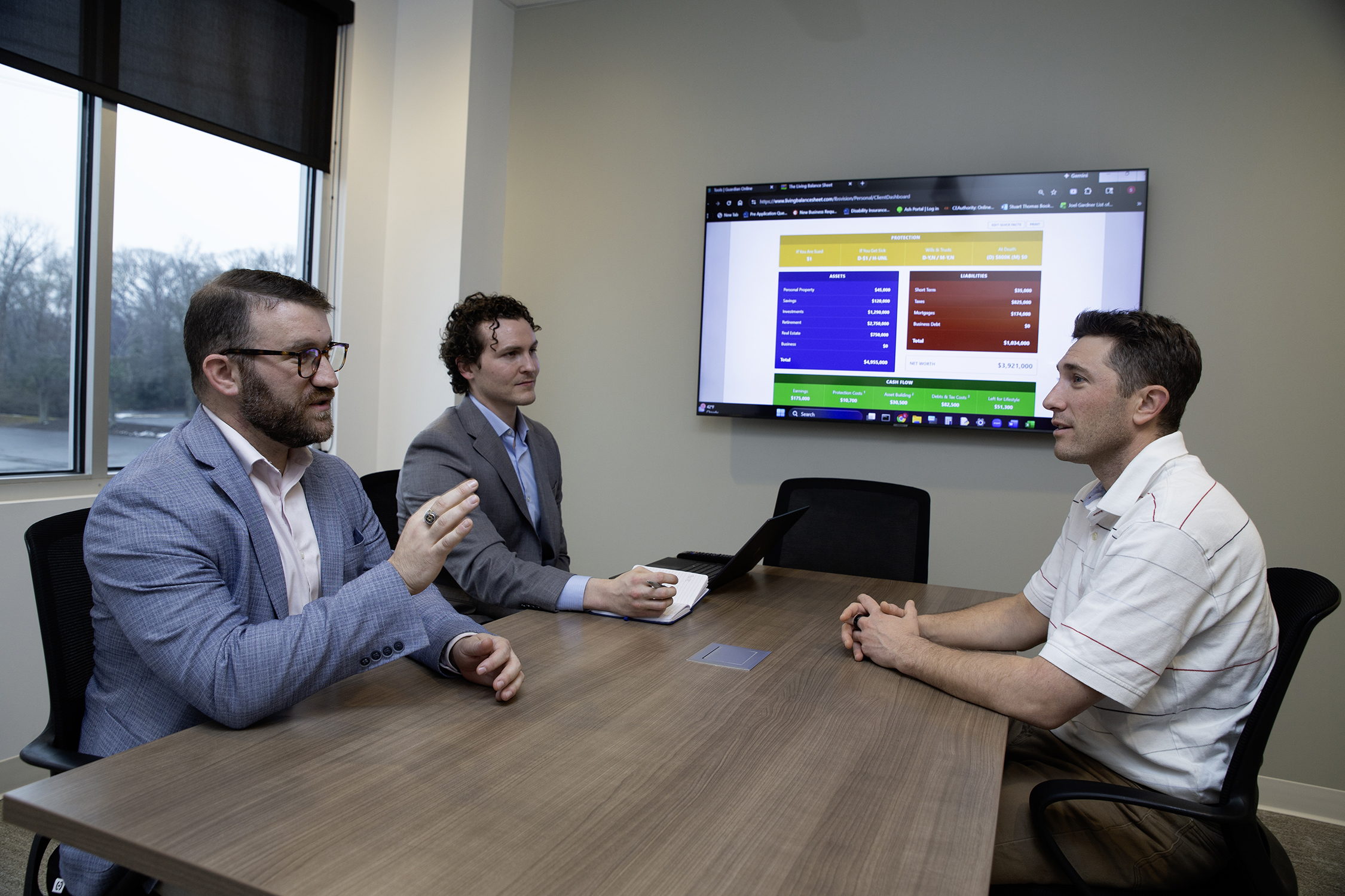 The Attorney's Advisor Team with client